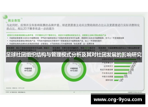 足球社团组织结构与管理模式分析及其对社团发展的影响研究